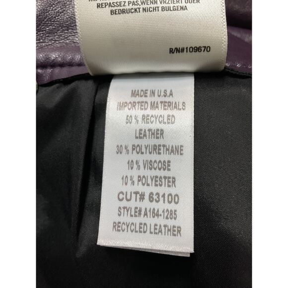 Agolde Recycled Black Leather 90's Pinch Waist Pants Size 24 - Picture 5 of 5